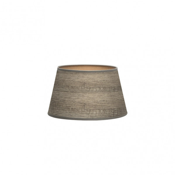 Pantalla Salma E27 Madera Gris 25dx20dx15h Conica