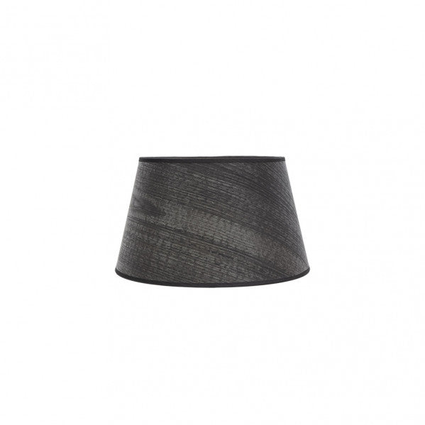Pantalla Salma E27 Madera Negra 25dx20dx15h Conica