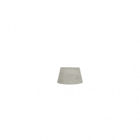 Pantalla Salma Pinza Cemento Gris 10dx8dx8h Conica  Abierta