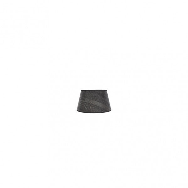 Pantalla Salma Pinza Madera Negra 10dx8dx8h  Conica Abierta