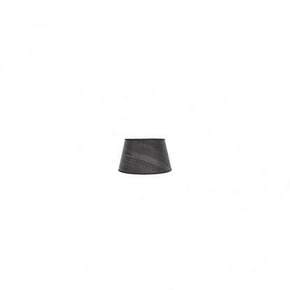 Pantalla Salma Pinza Madera Negra 10dx8dx8h  Conica Abierta