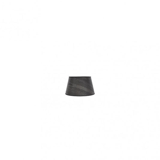 Pantalla Salma Pinza Madera Negra 10dx8dx8h  Conica Abierta