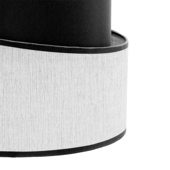 Pantalla Sobremesa Hara E14 Blanca/Negra 18dx16dx14h