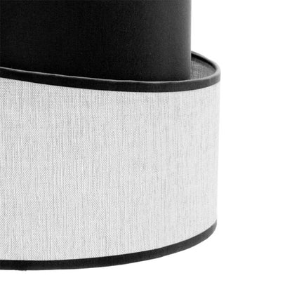 Pantalla Sobremesa Hara E14 Blanca/Negra 18dx16dx14h