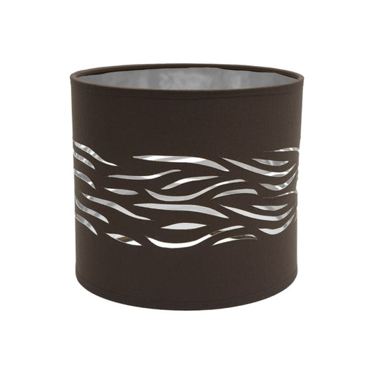 Pantalla Sobremesa Niebla 1xe14 Marron-plata 17Dx17dx15h