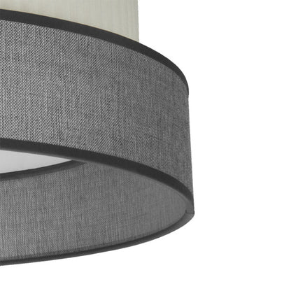Pantalla Sobremesa Peq. Home E14 Gris-beis 18dx18dx18h