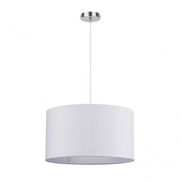 Pendant light Chanza 2xe27 Chrome/white Regx40x40 Cm