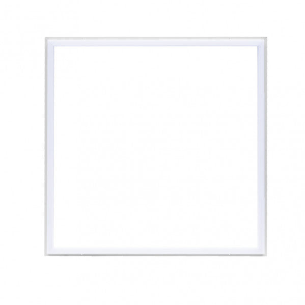 Marco Panel Led 48w 6000k Lorenzo 1,5x59,5x59,5 Cm Aluminio 4400lm Corte 57,5x57,5 Cm