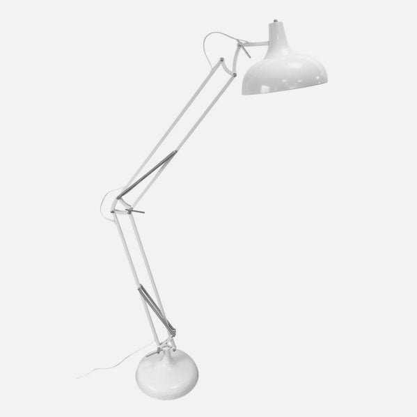 Pie Salon Articulable Malik 1xe27 Blanco 163x30x80 Cm