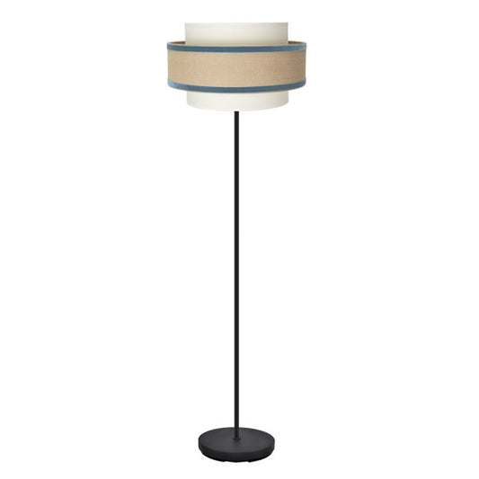 Pie Salon Cornalina 1xe27 Beis/azul  166x40x40cm