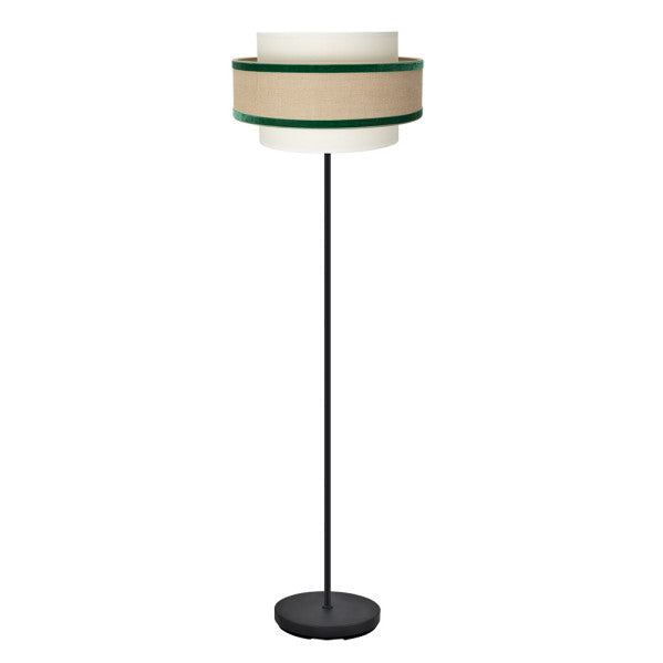 Pie Salon Cornalina 1xe27 Beis/verde  166x40x40cm