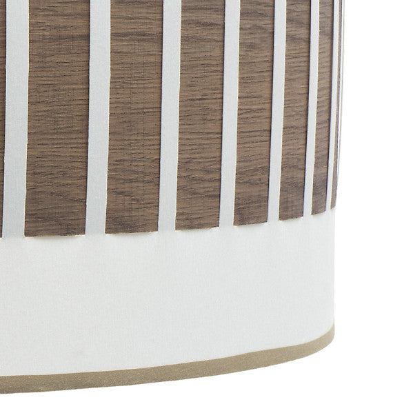 Pie Salon Ivanna 1xe27 Cuero/blanco-madera Oscura 163x40x40 Cm