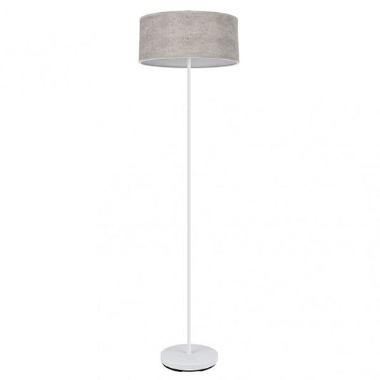 Pie Salon Jerte 1xe27  Blanco/cemento Gris 165x40x40 Cm