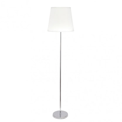 Pie Salon Maldivas 1xe27 Cromo/blanco 175x40x40 Cm