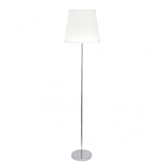 Pie Salon Maldivas 1xe27 Cromo/blanco 175x40x40 Cm