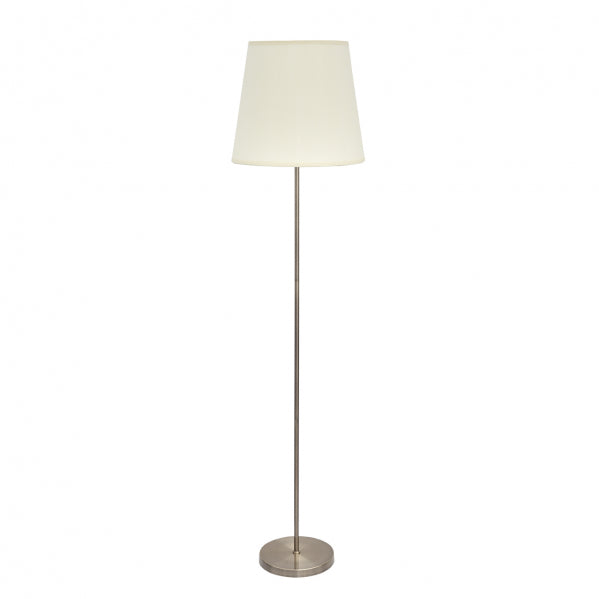 Pie Salon Maldivas 1xe27 Cuero/beis 175x40x40 Cm