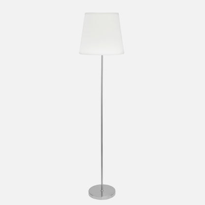 Pie Salon Maldivas 1xe27 Niquel/blanco 175x40x40 Cm