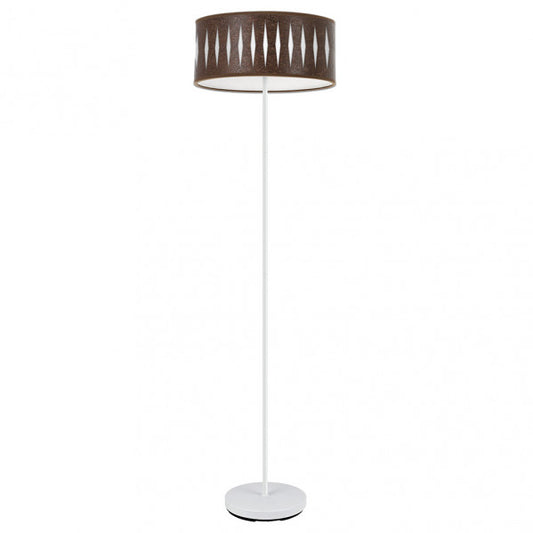 Pie Salon Piron 1xe27 Blanco/oxido 165x40x40 Cm