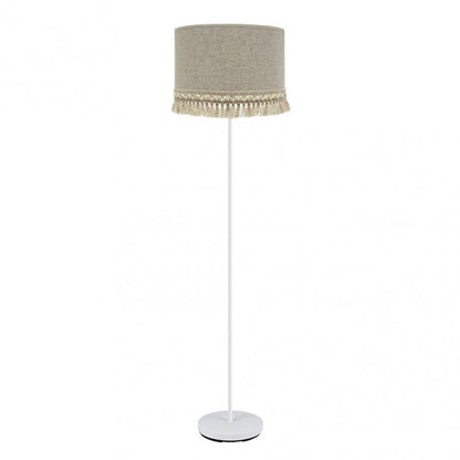 Pie Salon Vera 1xe27 Blanco/beis 163x40x40 Cm