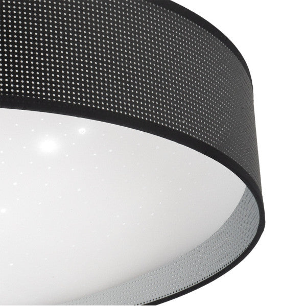 Plafon 72w Anastasia Negro/plata 5616lm 15x49x49 Cm 3000-4000-6500k