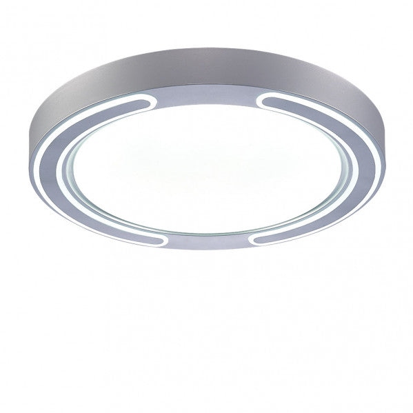 Plafon 72w Asher Plata 3000-4000-6500k 5616lm  6x50x50cm Remoto+reg.int+memoria