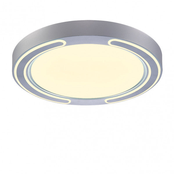 Plafon 72w Asher Plata 3000-4000-6500k 5616lm  6x50x50cm Remoto+reg.int+memoria