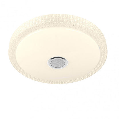 Plafon 72w Zaid 3000-4000-6500k Rgb Blan/transp Buetooth 10x50x50 Cm Remoto,reg.int.memoria.altavoz 5760lm