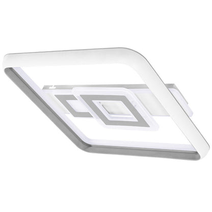 Plafon 80w Sucre 3000-4000-6500k Blanco/gris Cuadrado 7x51x51 Cm 7600lm Reg.intens. C.remoto Y Memoria