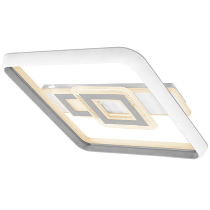 Plafon 80w Sucre 3000-4000-6500k Blanco/gris Cuadrado 7x51x51 Cm 7600lm Reg.intens. C.remoto Y Memoria