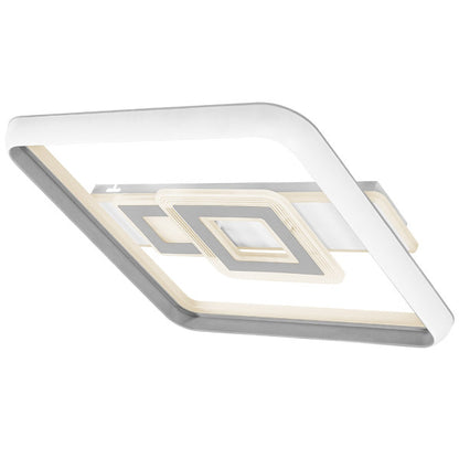 Plafon 80w Sucre 3000-4000-6500k Blanco/gris Cuadrado 7x51x51 Cm 7600lm Reg.intens. C.remoto Y Memoria