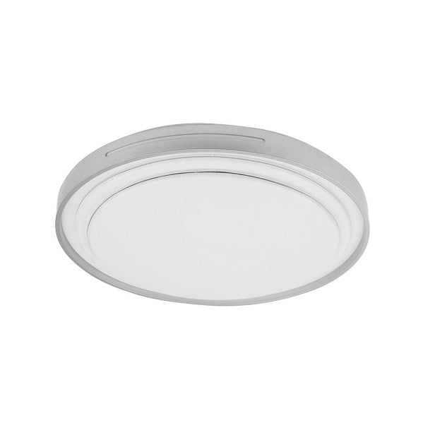Plafon Argus 36w 3000-4000-6500k Blanco/Plata 3528lm 7,5x39x39cm C/remoto Y Reg.intensidad