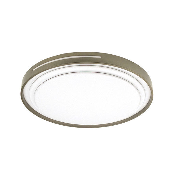 Plafon Argus 60w 3000-4000-6500k Blanco/Cuero 5880lm 8x49x49cm C/remoto Y Reg.intensidad