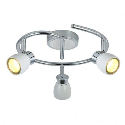 Plafon Chacho 3xgu10 Blanco 14x30x30 Cm