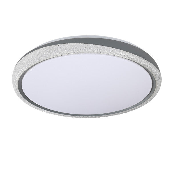 Plafon Charro 72w 3000-4000-6000k Gris 40d Reg.intensidad 6480lm C/remoto