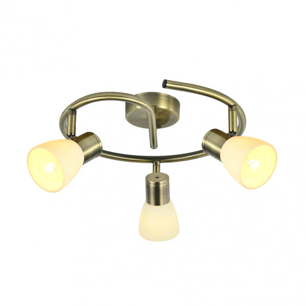 Plafon Cholo 3xe14 Cuero 16x34x34 Cm