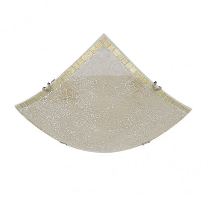 Plafon Cuadrado Tenor 3xe27 Ambar Mosaico 10x40x40 Cm