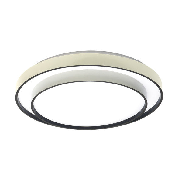 Plafon Fana 60w 3000-4200-6500k Blanco/negro 9x50x50cm 5400lm C/remoto y Reg.intensidad