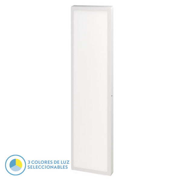Panel Llano 72w 3000k-4000k-6500k 3,8x30x120 Cm Blanco 7200lm