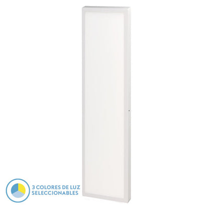 Panel Llano 72w 3000k-4000k-6500k 3,8x30x120 Cm Blanco 7200lm