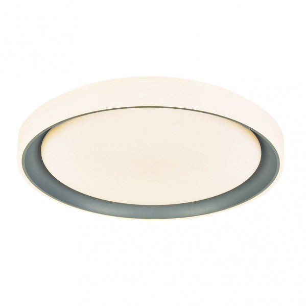 Plafon Luanda 72w 3000-4000-6000k Gris Red.7x49,5d 7200lm Reg.intens. C.remoto C/memoria