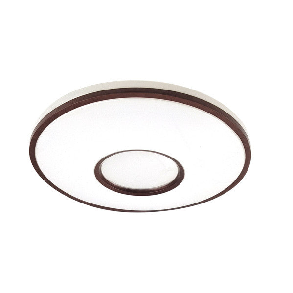 Plafon Perote 36w 3000-4000-6500k Blanco/Marron 3528lm 7,5x39x39cm C/remoto Y Reg.intensidad