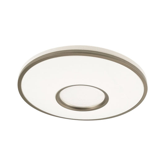 Plafon Perote 60w 3000-4000-6500k Blanco/Cuero 5880lm 8x49x49cm C/remoto Y Reg.intensidad