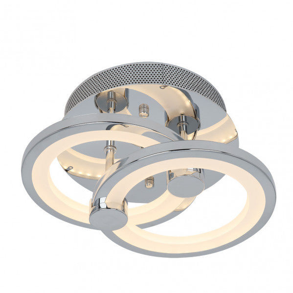 Plafon Sydney 32w 3000-4000-6500k Cromo 14x30x20 Cm 4160 Lm Regulable,memoria Y C.remoto