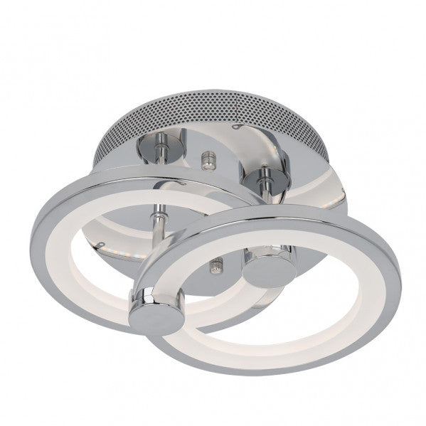 Plafon Sydney 32w 3000-4000-6500k Cromo 14x30x20 Cm 4160 Lm Regulable,memoria Y C.remoto