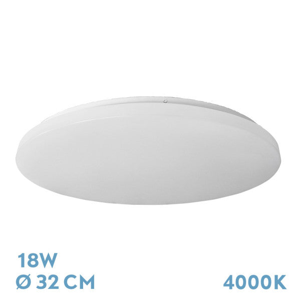 Plafon Tadeo 18w 4000k Blanco 5,5x32x32cm 1780lm