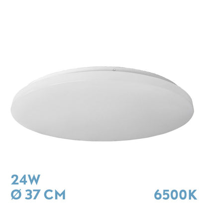 Plafon Tadeo 24w 6500k Blanco 5,5x37x37cm 2376lm