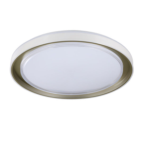 Plafon Tengri 72w 3000-4000-6000k Blanco/Plata 40d Reg.in 6480lm C/remoto