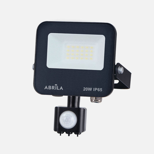Proyector C/sensor Boiro 20w 6500k Neg 2000l Led   Smd Ip65 Orientable 16,5x12x6cm