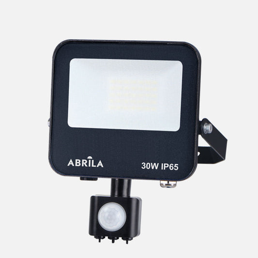 Proyector C/sensor Boiro 30w 6500k Neg 3000l Led   Smd Ip65 Orientable 19,5x15,5x6cm