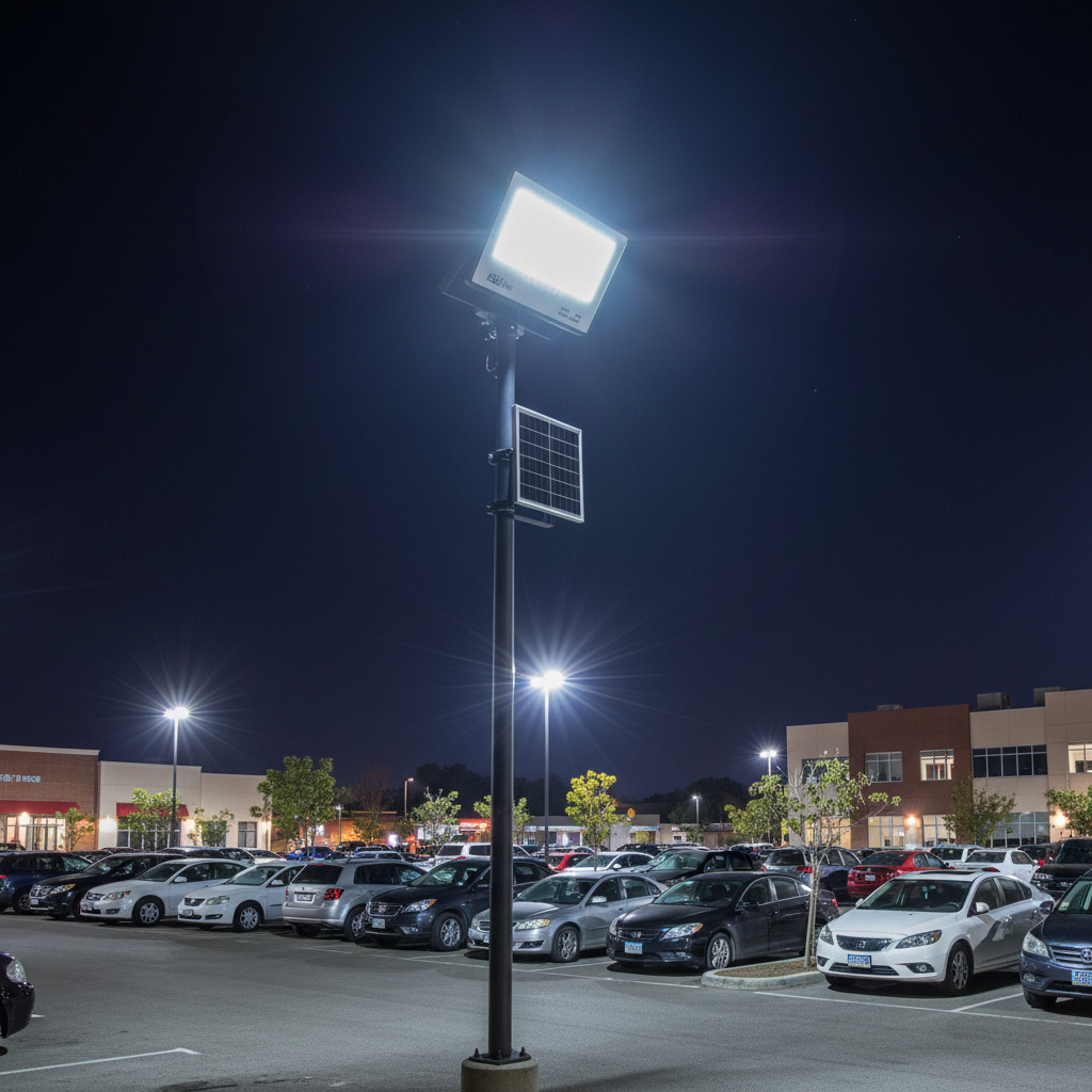 Proyector LED Solar SMD 100W 6000K 800lm con Mando a Distancia B&B | Suministros Figmar